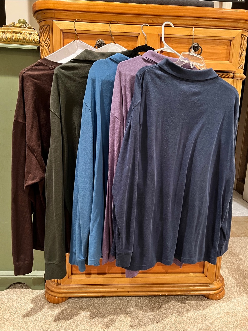 Lot of 5 Long-Sleeve Polo Style Shirts Sz 3x - Picture 4 of 4